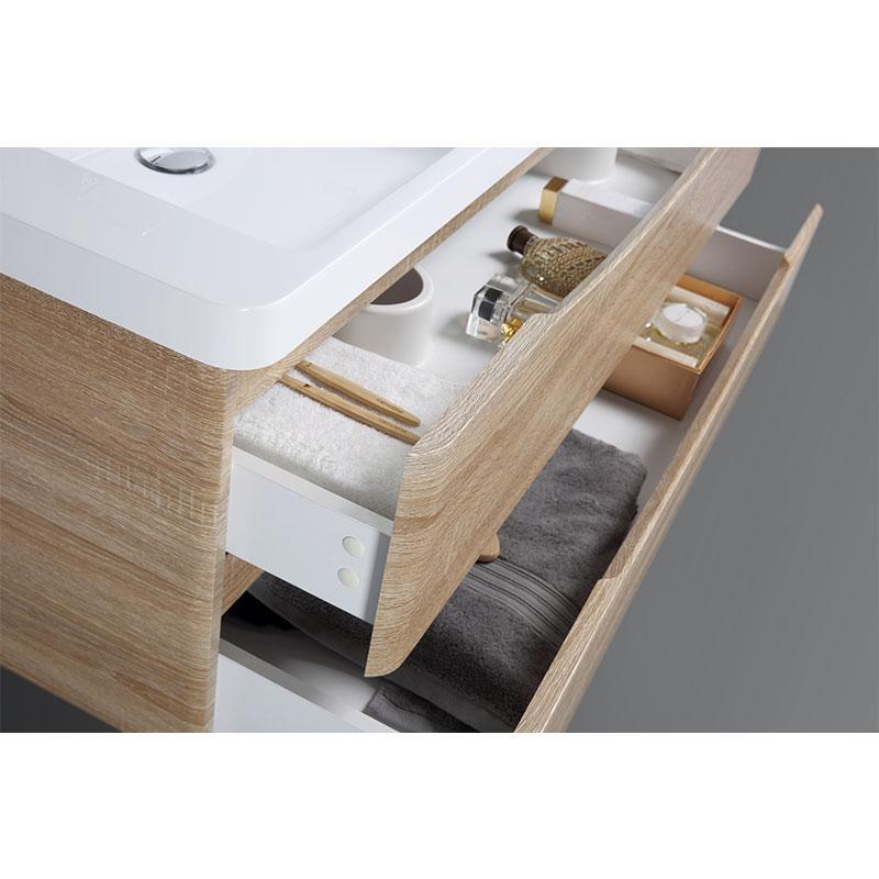 Mueble Lavabo + Lavabo Doble 120 cm MONTADO - Roble Claro PIACENZA - Entorno Baño