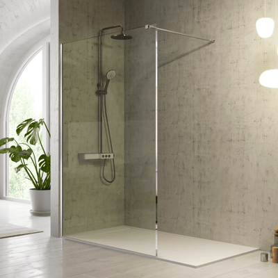 Panel fijo de ducha FRESH - Entorno baño | Cristal transparente_miniature