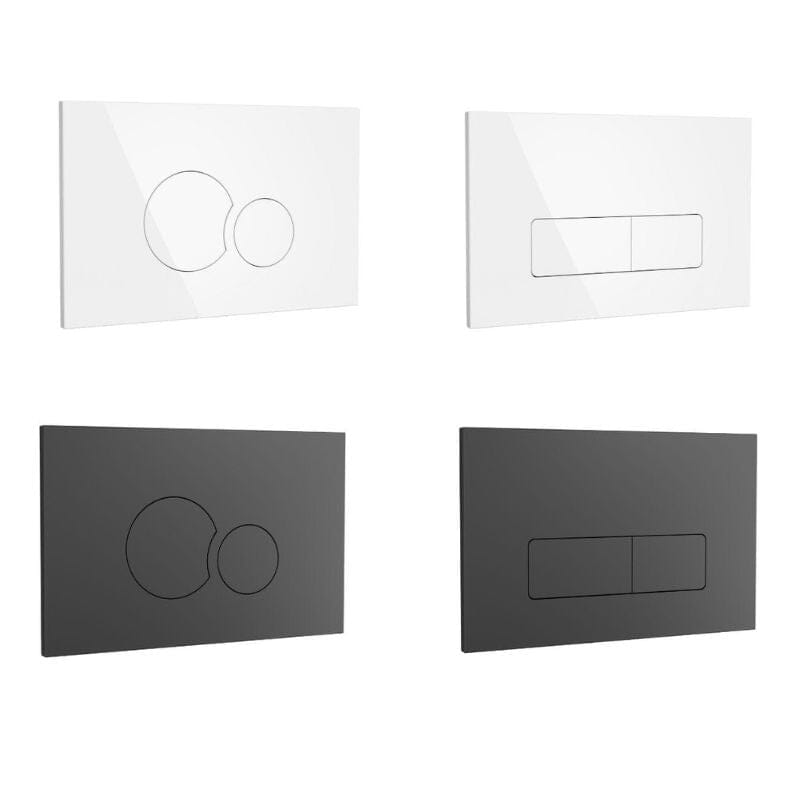 PACK inodoro suspendido cerámica TURIN con cisterna y pulsador