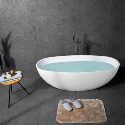 Bañera moderna Solid Surface CAIRO exenta - Entorno baño