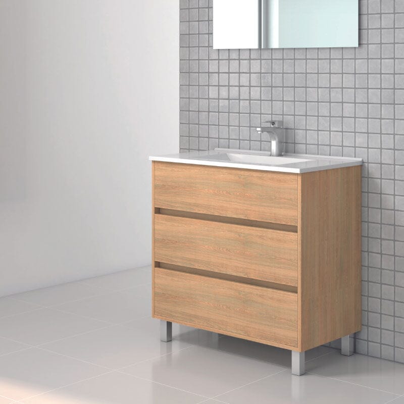 Mueble de Lavabo con Patas ALCOA - 80 cm de ancho - Entorno baño