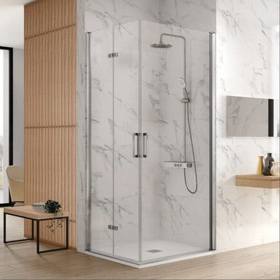 Angular de ducha Puerta Plegable + Puerta Abatible NARDI - Entorno baño