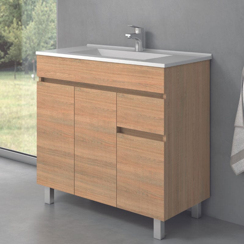 Mueble de Lavabo con Patas CLIF - 100 cm de ancho - Entorno baño