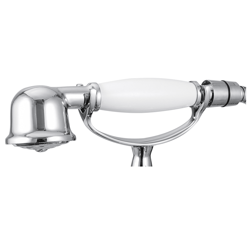 Grifo bimando sobre BORDE retro baño/ducha VICTORIA con soporte para ducha de mano - Entorno Baño