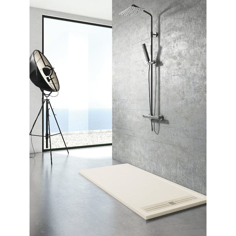 Plato de ducha resina ELITE CREMA