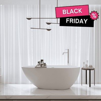 Bañera moderna Solid Surface HELSINKI exenta