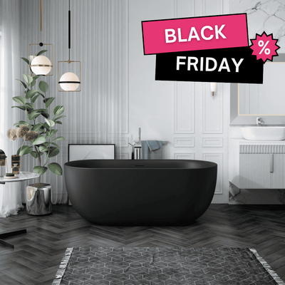 Bañera exenta LISBON negro mate