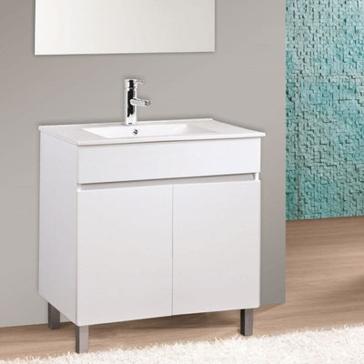 Mueble de Lavabo con Patas LUUP - 80 cm de ancho - Entorno baño