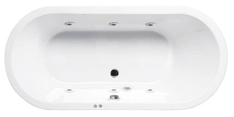 Bañera de hidromasaje ovalada LOFT blanca SANYCCES