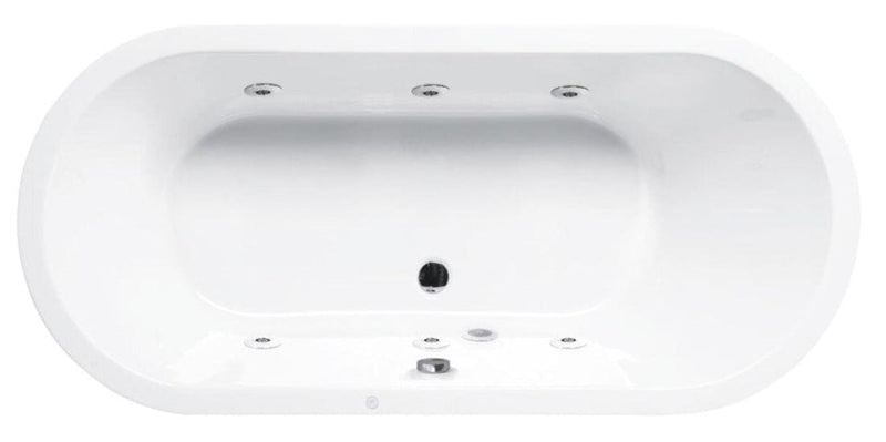 Bañera de hidromasaje ovalada LOFT blanca SANYCCES