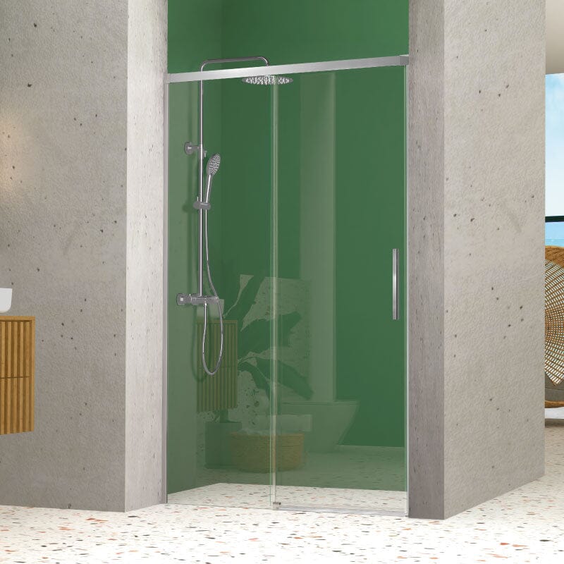 Frontal de ducha + Puerta Corredera NICOLETA Cromado - ENTORNOBAÑO
