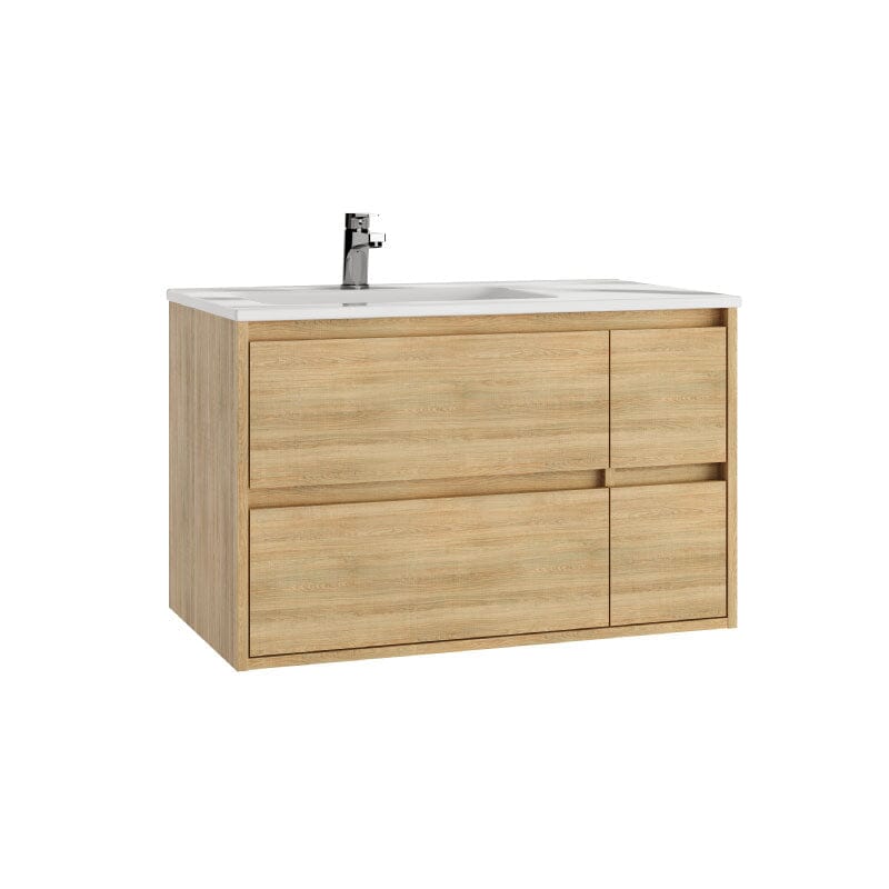 Mueble de Lavabo suspendido TUELA - 80 cm de ancho - Entorno baño