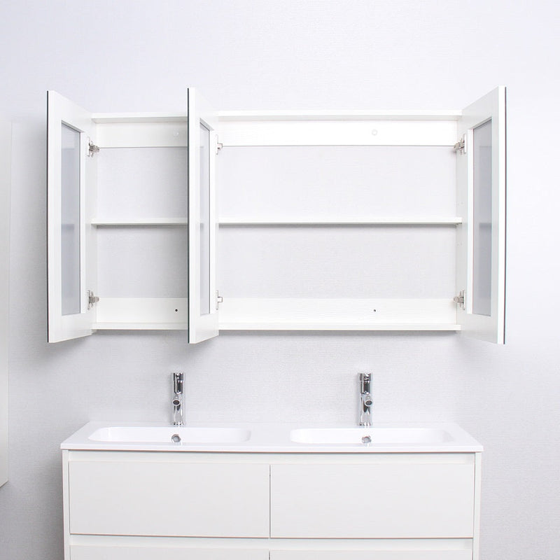 Armario espejo FORTINA ancho 120 cm blanco - Entorno baño