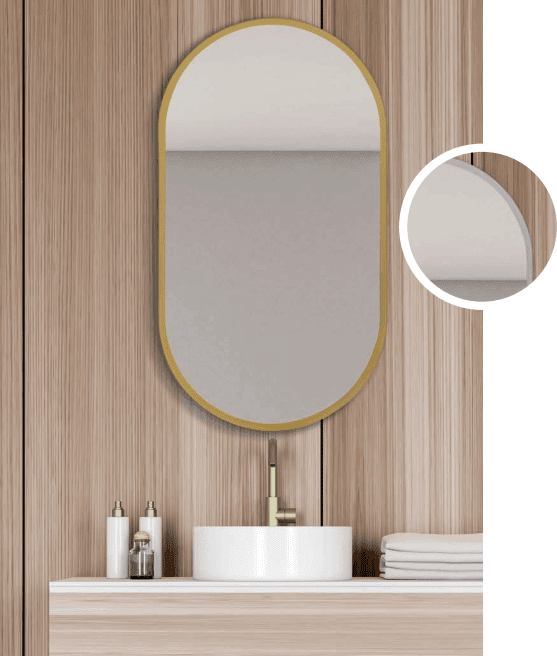 Espejo de baño EULALIA cromado - Entorno Baño