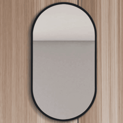 Espejo de baño EULALIA negro - Entorno Baño