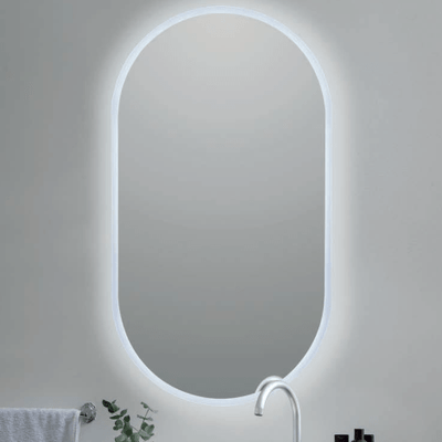 Espejo de baño con LED SALINES cromado - Entorno Baño