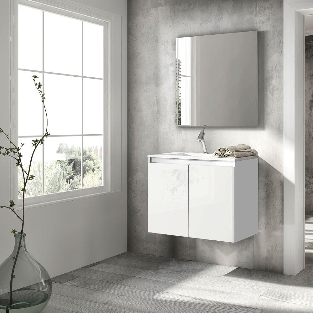 Mueble Lavabo BOX 2 puertas suspendido – Entorno Baño