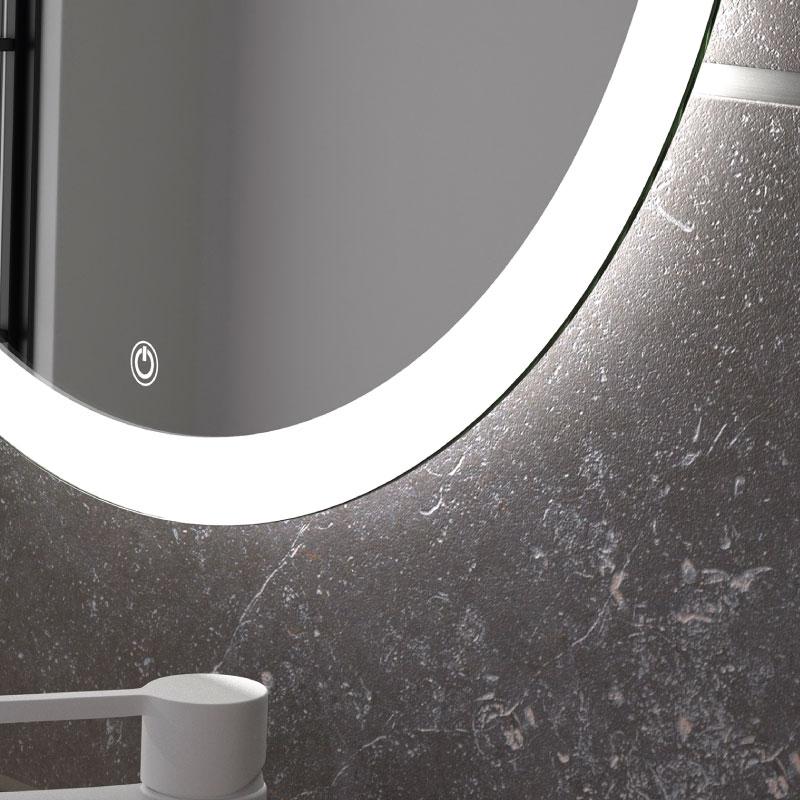 Espejo de bano CAPRI. Luz fria LED integrada en el espejo