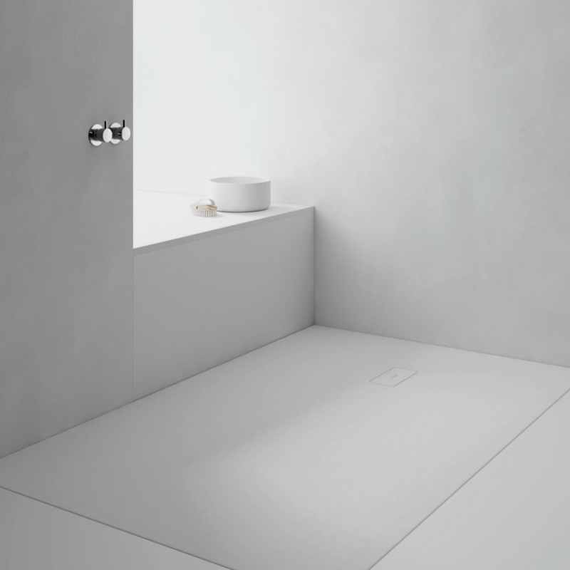 Plato de ducha resina FUSION CREMA - Entorno baño
