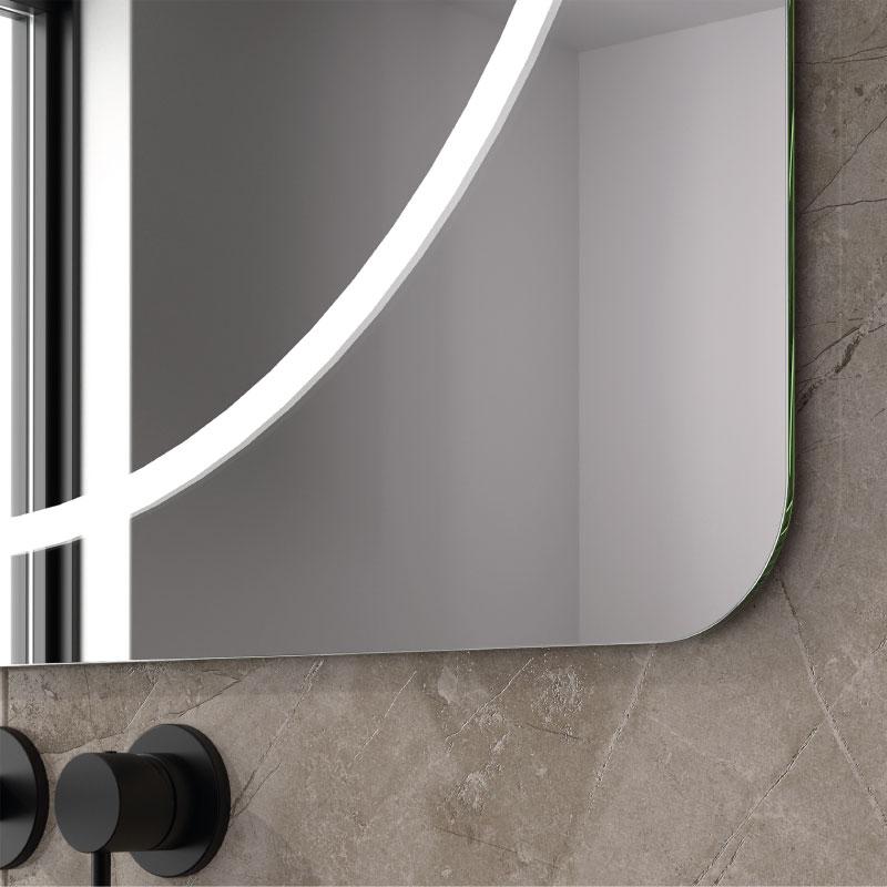 Espejo de baño FIJI. Luz fría LED integrada en el espejo - Entorno baño