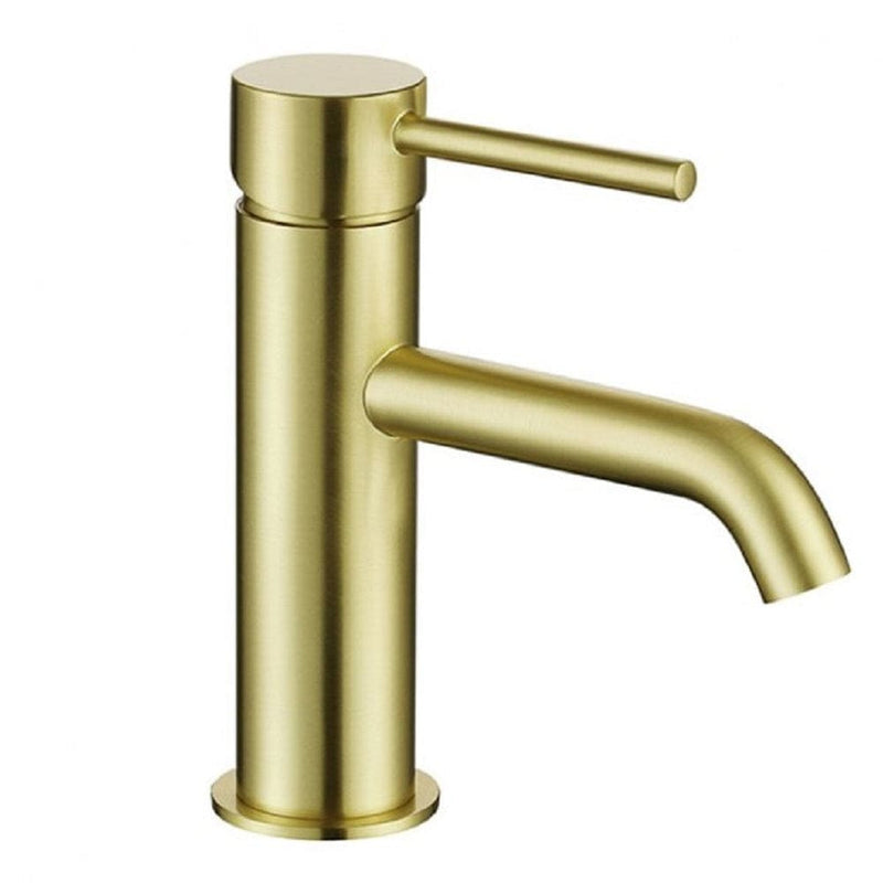 Grifo monomando para lavabo PICO dorado con válvula de desagüe - Entorno baño