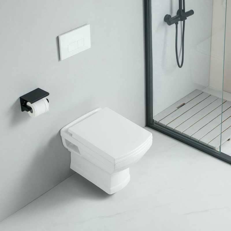 Inodoro de cerámica suspendido retro MECHELL - Entorno baño