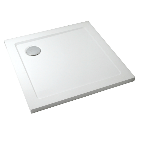 Plato de ducha 90x90cm LISCIO cuadrado extra plano de SoliCast® - Entorno Bano