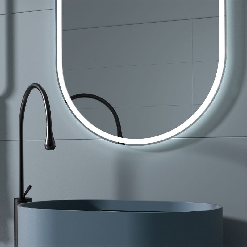 Espejo de baño LUZÓN. Luz fría LED integrada en el espejo - Entorno baño