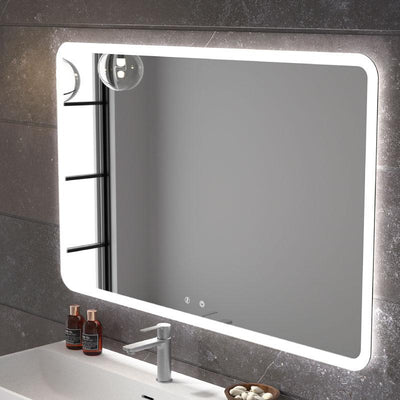 Espejo de baño MYKONOS. Luz fría LED integrada en el espejo - Entono baño