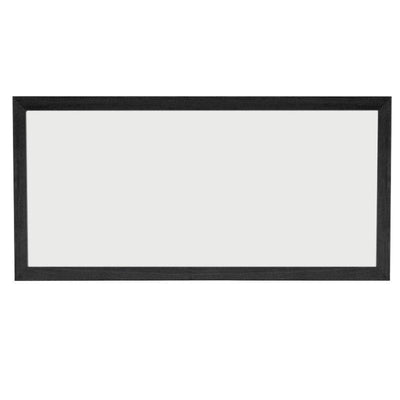 Miroir BALI en teck rectangulaire noir 120 x 70 cm - Entorno Bano