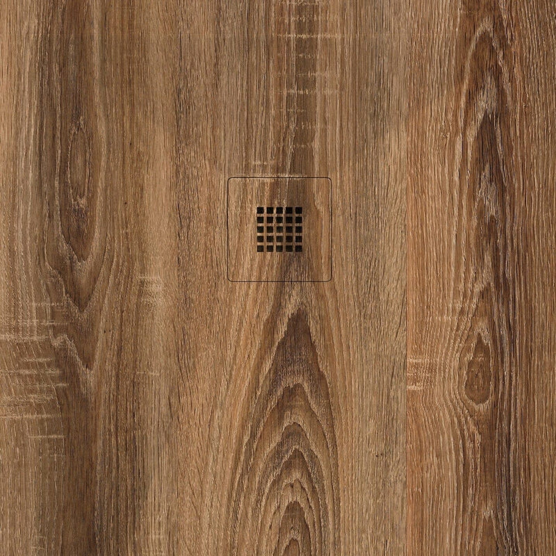 Plato de ducha diseño madera roble nogal textura pizarra - Entorno Baño