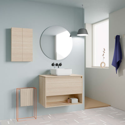 Mueble lavabo NIWA 80 cm. Roble Arenado #color_roble-arenado