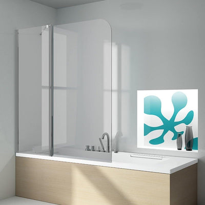 Mampara de bañera fija + puerta abatible S300 - Entorno baño