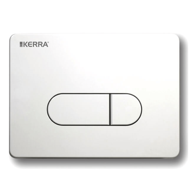 Mecanismo universal KERRA para inodoros WC - Entorno Baño l miniature_Placa de la manilla en blanco